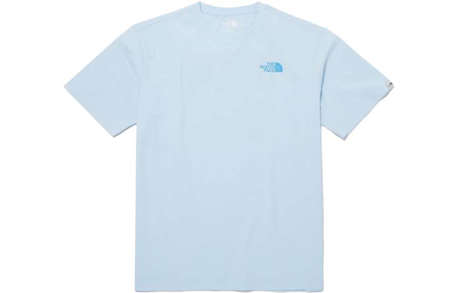 THE NORTH FACE Explorer Collection T Shirts Men's Blue Crew Neck Moderate Straight Fit
