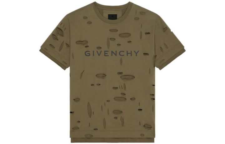Givenchy Givenchy Distressed Oversized T Shirt