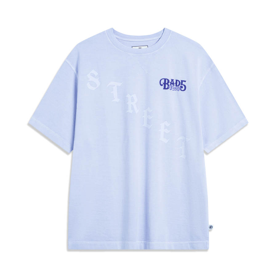 Li-Ning Li Ning T Shirt Unisex Purple Smoke Blue