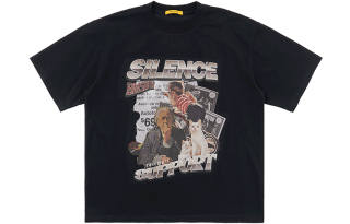 BENMYSHOWER T Shirts Men's Black Crew Neck Moderate Straight Fit