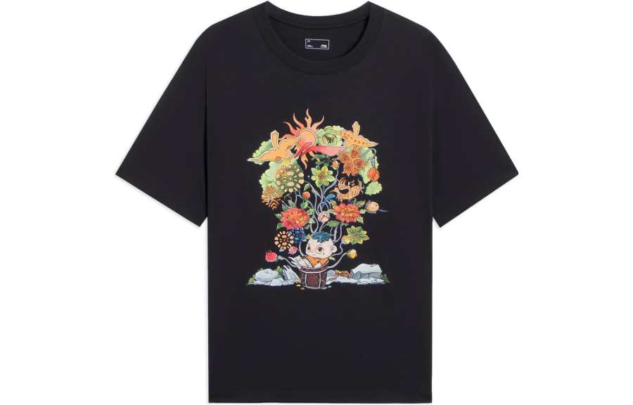 Li-Ning Li Ning Sports Trendy Collection T Shirt Men's Black