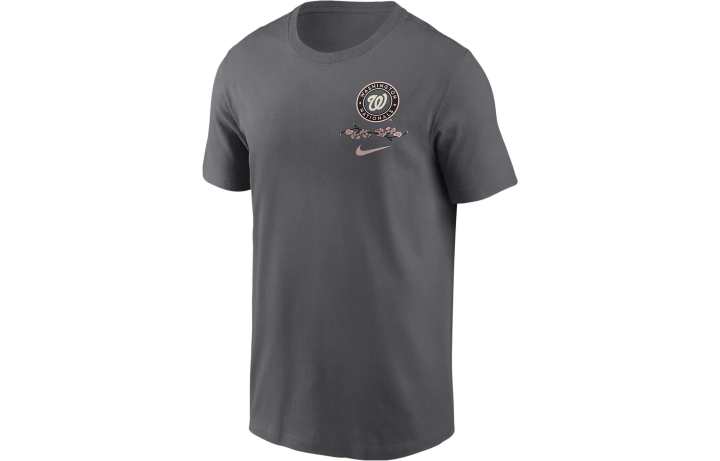 Nike Nike T Shirts Men's Gray Crew Neck Moderate Straight Fit