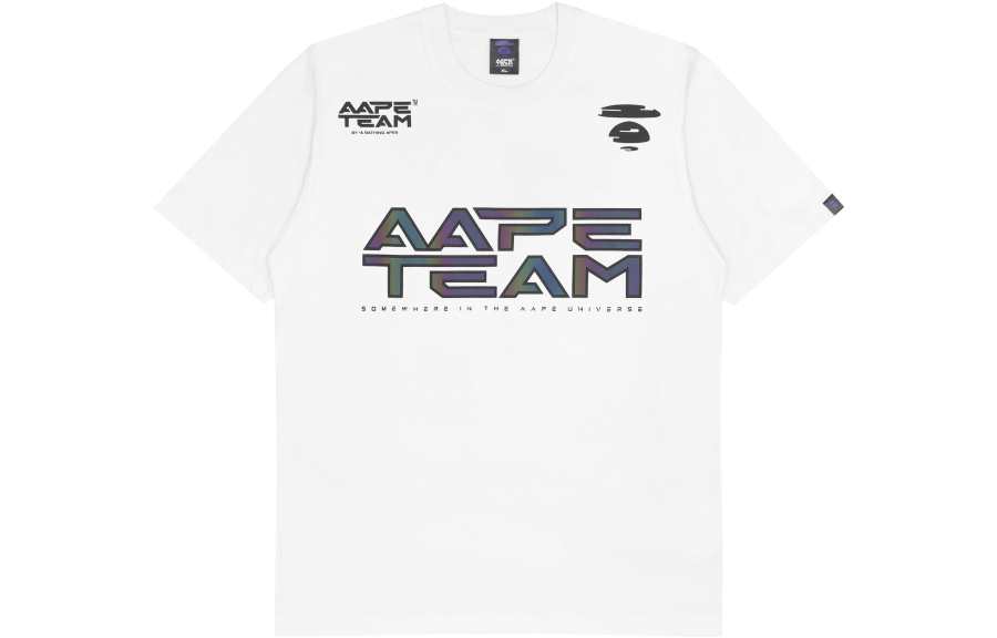 Aape Aape T Shirts Men's Crew Neck Moderate