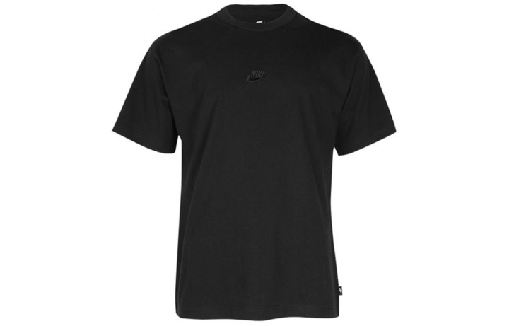Nike Nike T Shirts Men's Black Crew Neck Moderate Straight Fit