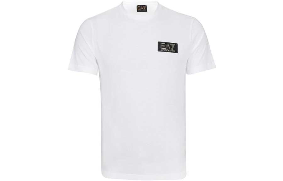 EMPORIO ARMANI EA7 T Shirts Men's Crew Neck Moderate Straight Fit