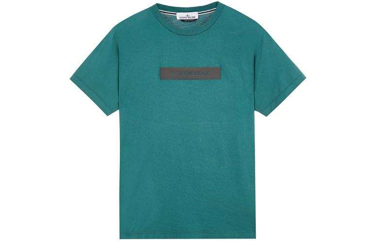 STONE ISLAND T Shirts Unisex Green Crew Neck Moderate