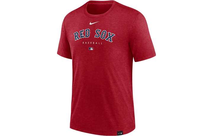 Nike Nike T Shirts Men's Red Crew Neck Moderate Straight Fit