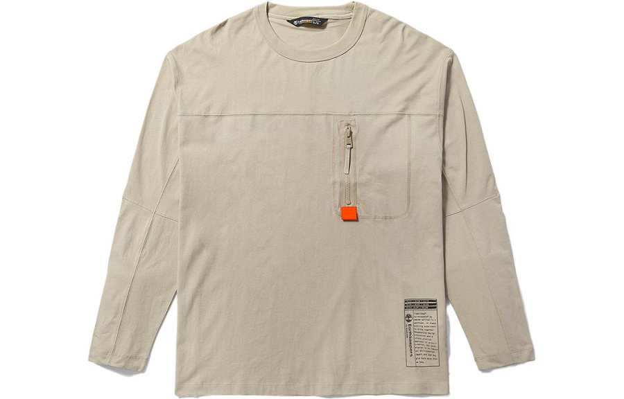 Timberland T Shirts Unisex Sand Crew Neck Moderate Straight Fit
