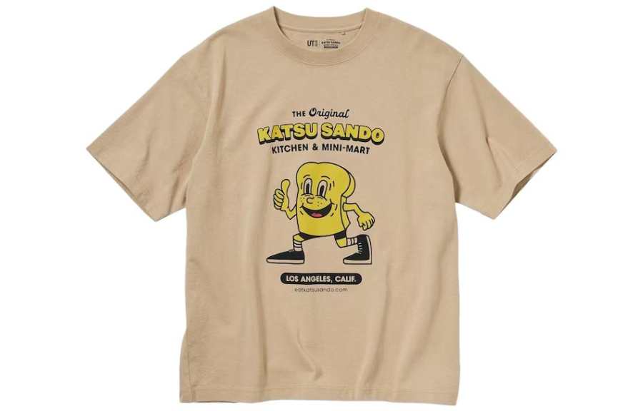 UNIQLO L.A. Eats T Shirt Unisex Khaki