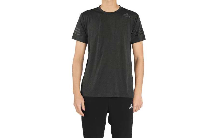Adidas Adidas T Shirts Men's Dark Gray Crew Neck Moderate Straight Fit