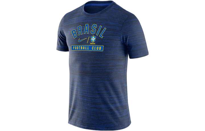 Nike Nike T Shirts Men's Dark Blue Crew Neck Moderate Straight Fit