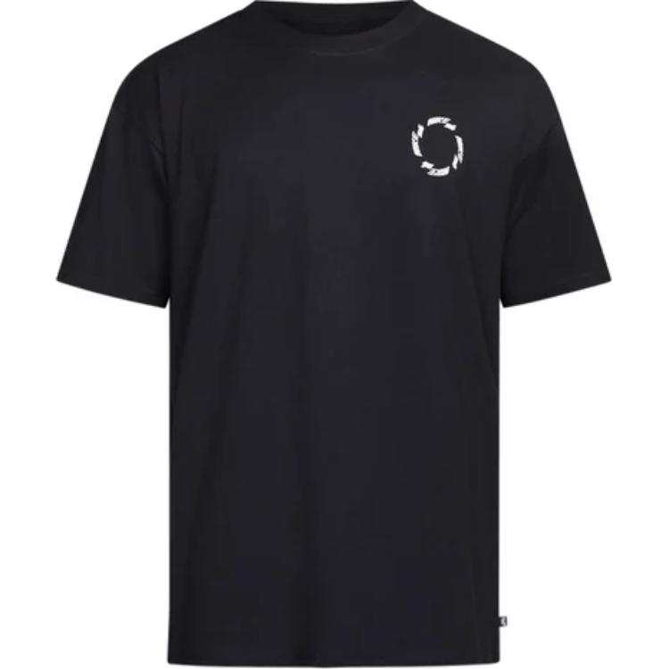 Nike Nike T Shirts Men's Black Crew Neck Moderate Straight Fit