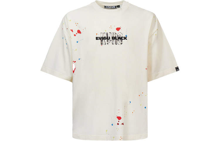 EVISU T Shirts Men's Crew Neck Moderate Straight Fit