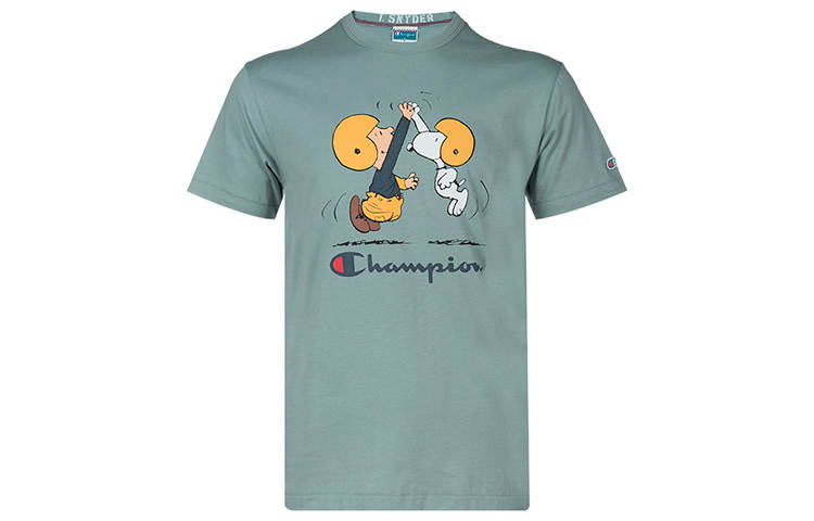 Champion x Peanuts T Shirt Men's Light Green