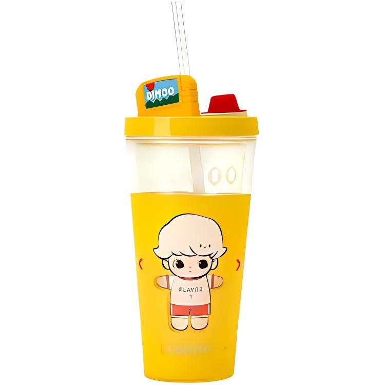 POP MART POP MART IP Merch Minimalist Double Layer Straw Cup
