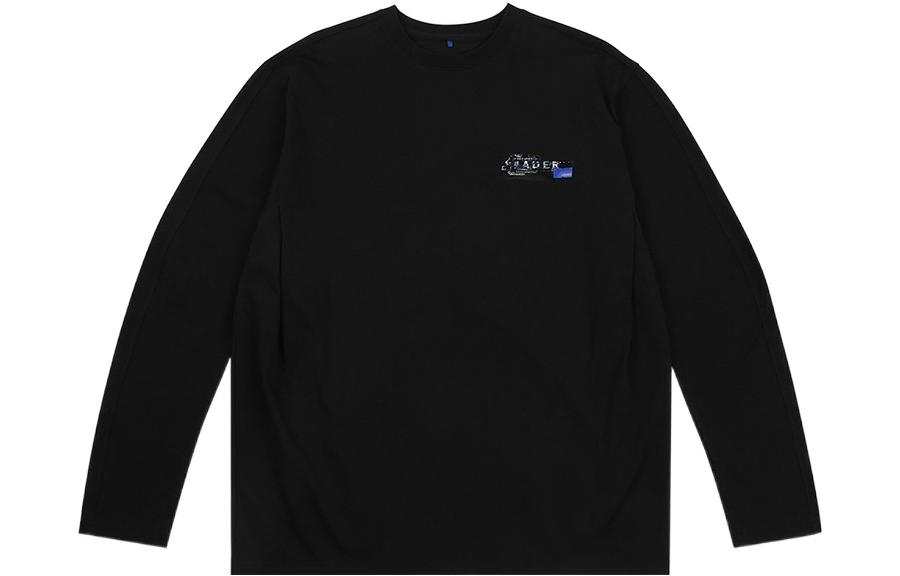 ADER ERROR ADER ERROR T Shirts Men's Black Crew Neck Moderate Straight Fit