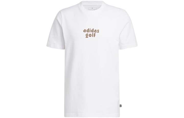 Adidas Adidas T Shirts Men's White Crew Neck Moderate Straight Fit