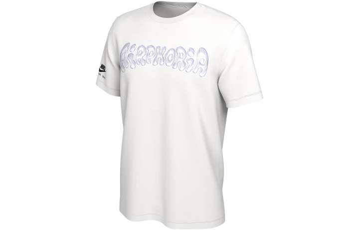 Nike Nike T Shirts Men's White Crew Neck Moderate Straight Fit
