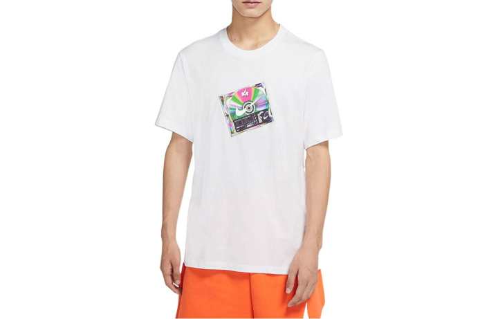 Nike Nike T Shirts Men's White Crew Neck Moderate Straight Fit