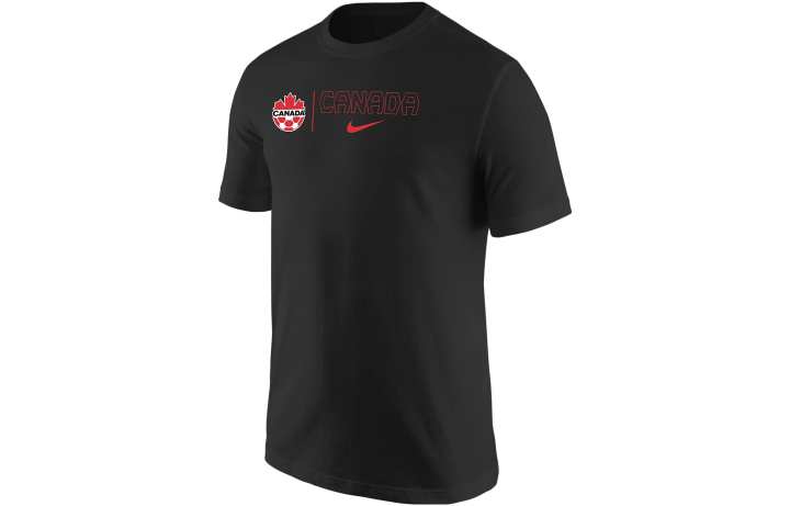 Nike Nike Canada T Shirts Men's Black Crew Neck Moderate Straight Fit