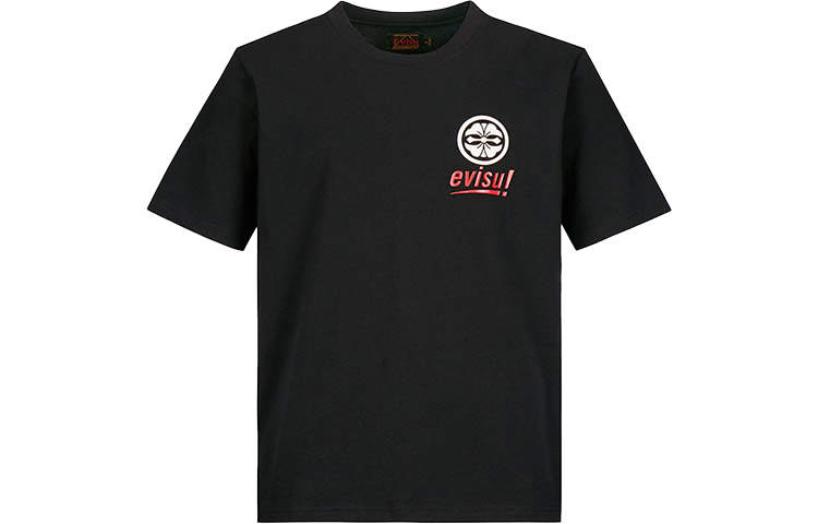 EVISU EVISU Straight T-Shirt Men's Black