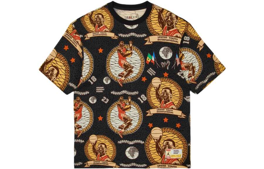 Jordan Jordan x Maison Chateau Rouge T Shirt Asia Version Men's Black