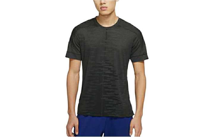 Nike Nike T Shirts Men's Black Crew Neck Moderate Straight Fit