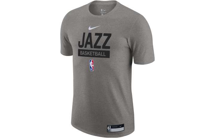 Nike Nike T Shirts Men's Gray Crew Neck Moderate Straight Fit