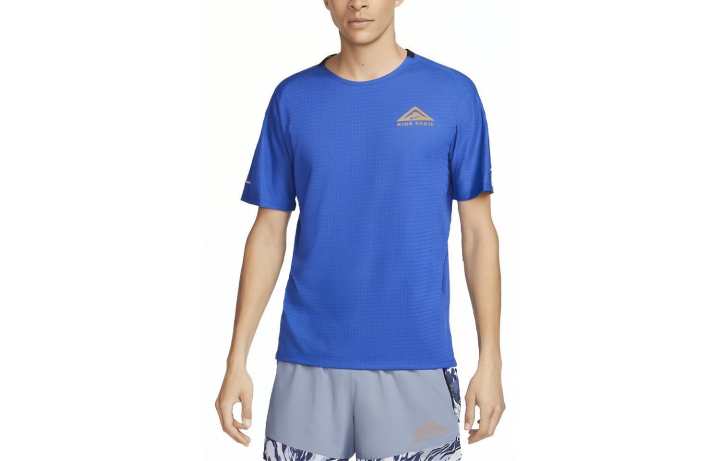 Nike Nike T Shirts Men's Blue Crew Neck Moderate Straight Fit