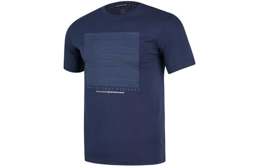 Skechers T Shirts Men's Crew Neck Moderate Straight Fit