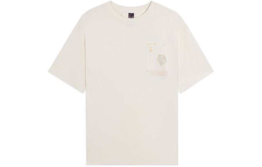 Li-Ning Li Ning Li Ning X Jackie Chan Kung Fu Collection T Shirt Unisex Ecru