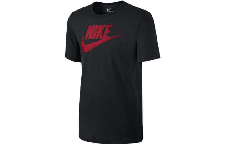 Nike Nike T Shirts Men's Black Crew Neck Moderate