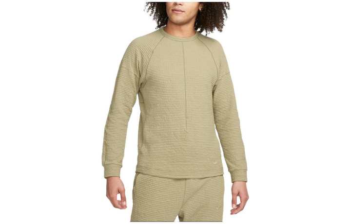 Nike Nike T Shirts Men's Khaki Crew Neck Moderate Straight Fit