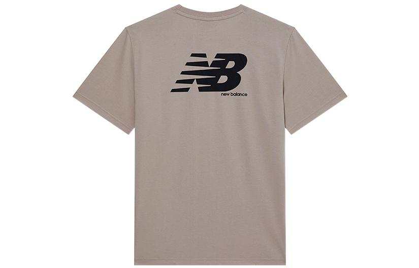 New Balance New Balance T Shirts Unisex Beige Crew Neck Moderate Straight Fit