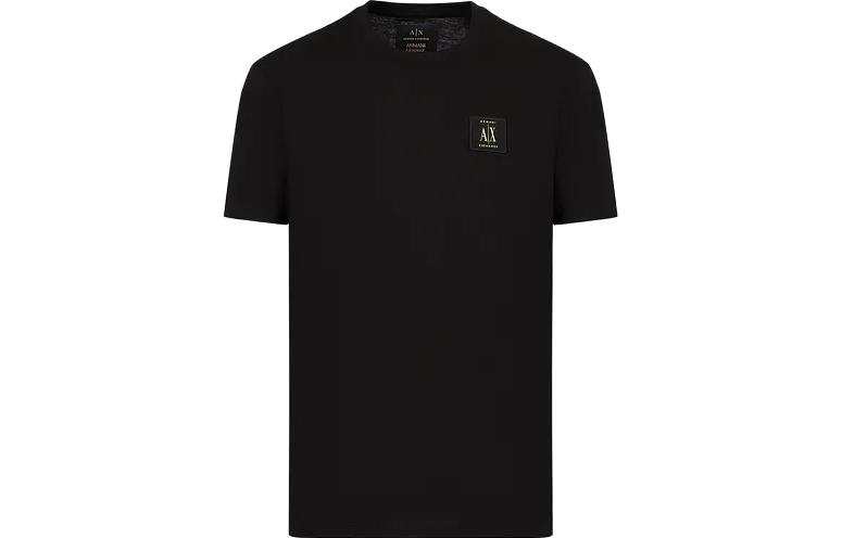 Armani Exchange logo-patch short-sleeve cotton T-shirt