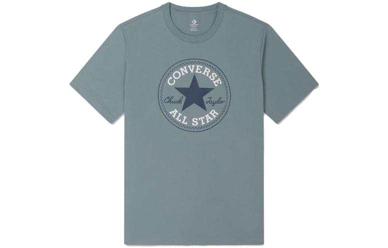 Converse T Shirts Unisex Green Crew Neck Moderate Straight Fit