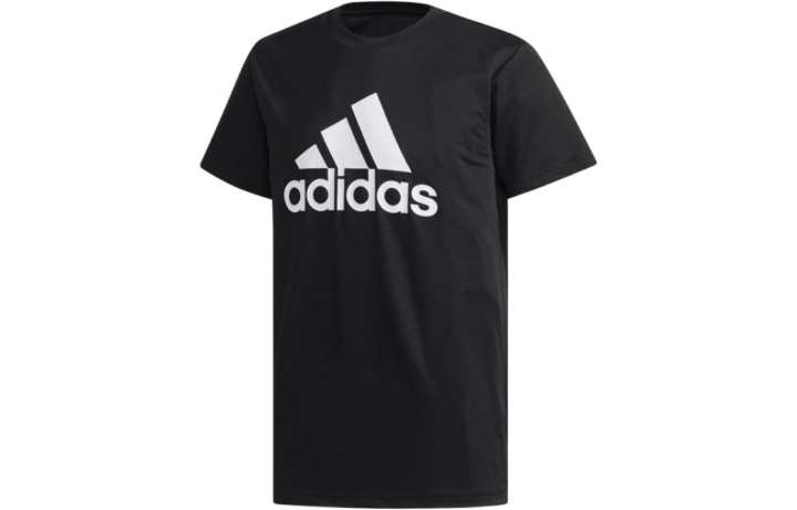 Adidas Adidas T Shirts Men's Black Crew Neck Moderate Straight Fit