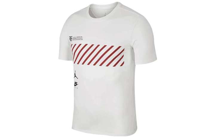 Jordan Jordan T Shirts Men's White Crew Neck Moderate