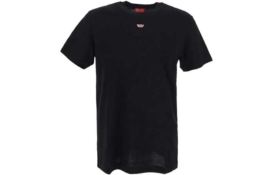 DIESEL Logo Embroidered Short Sleeved T Shirt