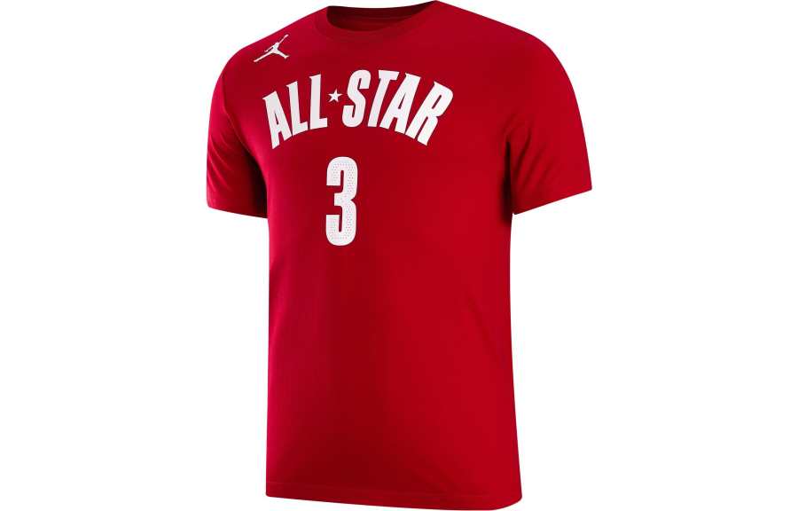Jordan Jordan T Shirts Men's 697 Gym Red Crew Neck Moderate