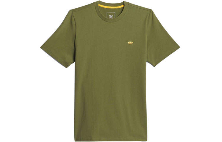 Adidas Originals Adidas X MARK GONZALES T Shirts Men's Pine Green Crew Neck Moderate Straight Fit