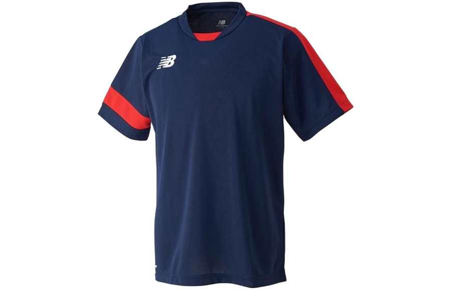 New Balance New Balance Q Speed T Shirts Men's Marine Blue Moderate Straight Fit