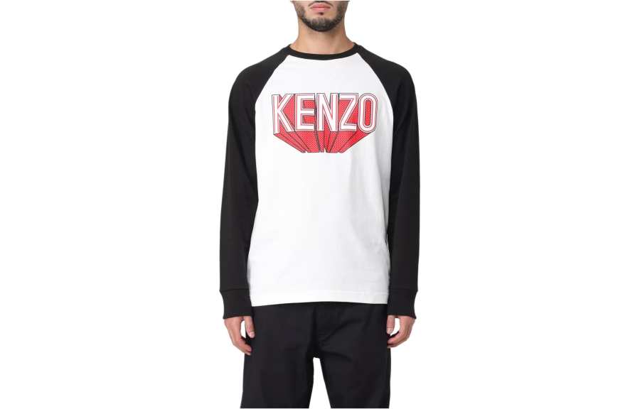 KENZO Logo-Printed Long Sleeved T-Shirt