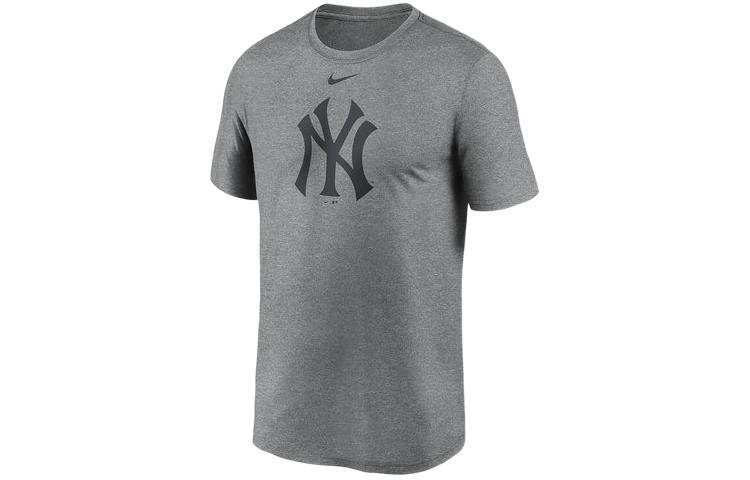Nike Nike T Shirts Men's Gray Crew Neck Moderate Straight Fit