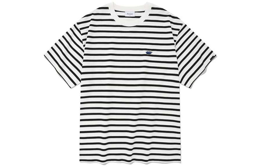 COVERNAT T Shirts Unisex White Crew Neck Moderate Straight Fit