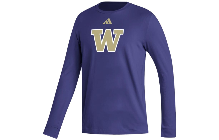 Adidas Adidas T Shirts Men's Purple Crew Neck Moderate Straight Fit