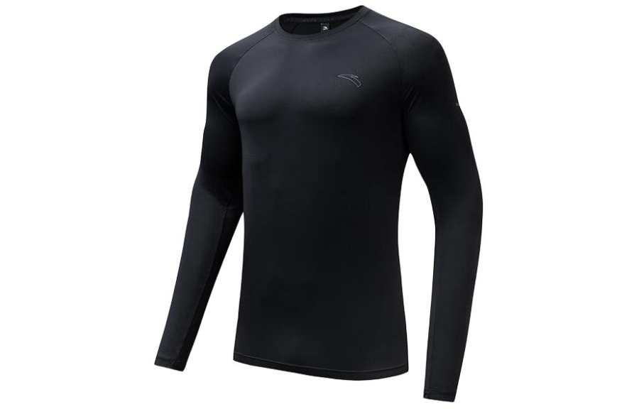 Anta Running Collection Raglan Sleeve Running T Shirt Men's Basic Black