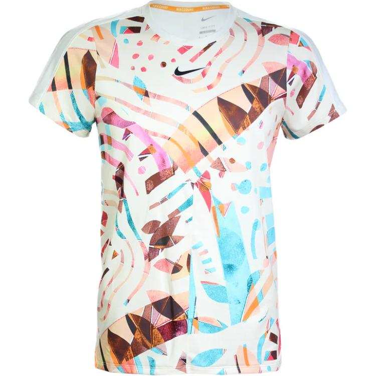 Nike Nike T Shirts Men's Coconut Milk Crew Neck Moderate Straight Fit
