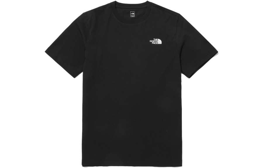 THE NORTH FACE T Shirts Men's Black Crew Neck Moderate Straight Fit