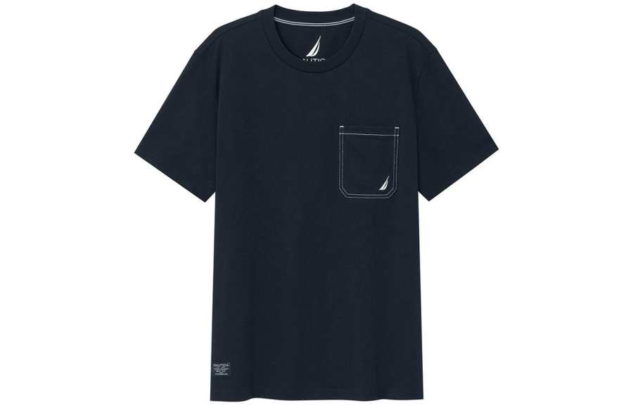 NAUTICA T Shirts Men's Crew Neck Moderate Straight Fit